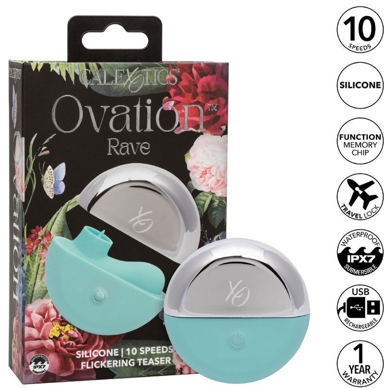 CALIFORNIA EXOTICS - OVATION RAVE STIMULATOR AQUA GREEN CALIFORNIA EXOTICS - 2