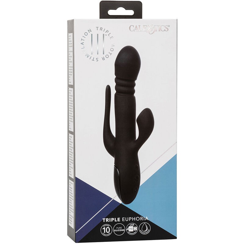 CALIFORNIA EXOTICS - VIBRATOR TRIPLE EUPHORIA BLACK CALIFORNIA EXOTICS - 11