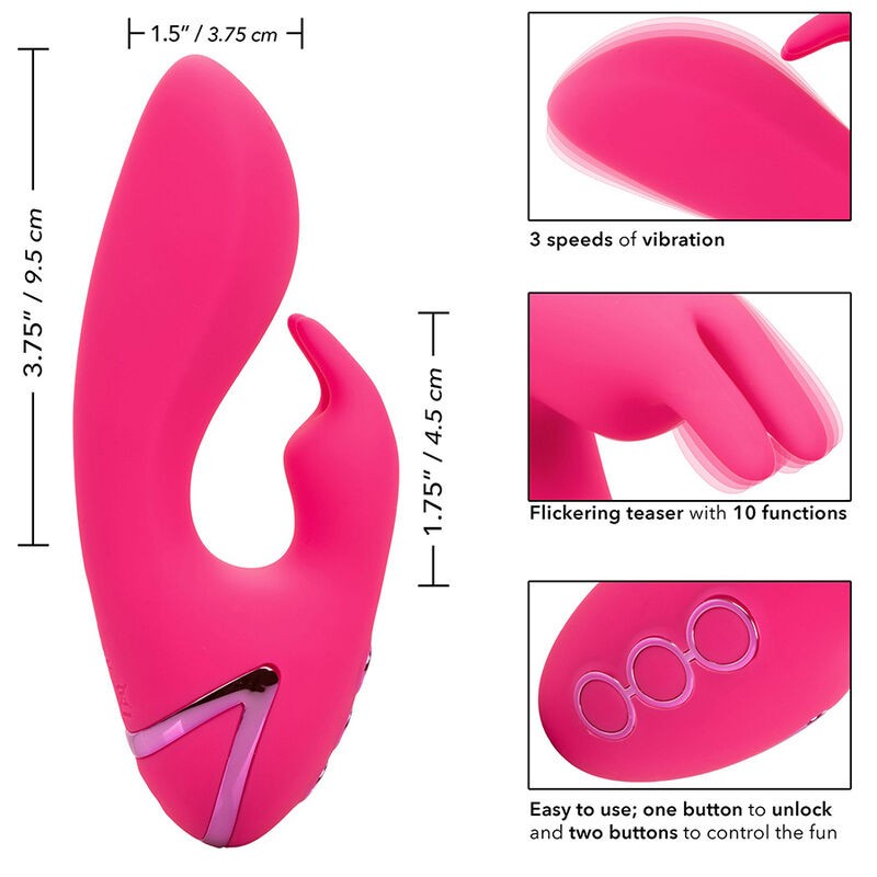 CALIFORNIA EXOTICS - SO. CAL SUNSHINE VIBRATOR RABBIT FUCHSIA BY CALIFORNIA DREAMING CALIFORNIA EXOTICS - 9