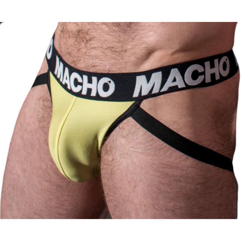 MACHO - MX25A JOCK LYCRA YELLOW XL MACHO UNDERWEAR - 3