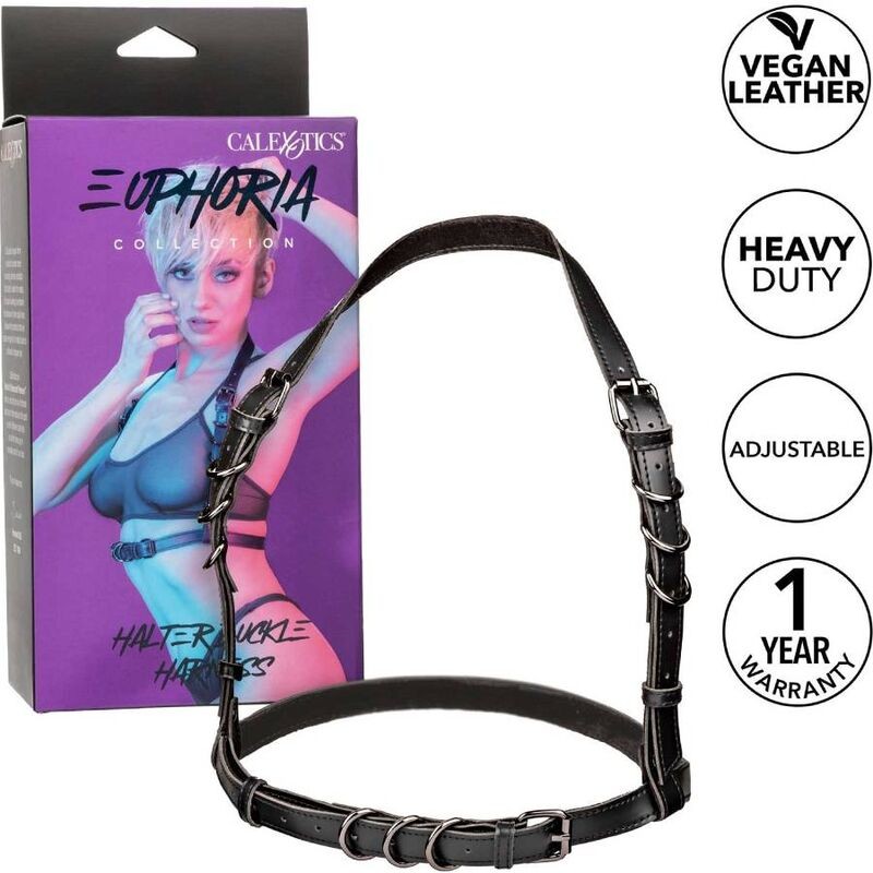 CALIFORNIA EXOTICS - EUPHORIA HALTER BUCKLE HARNESS BLACK CALIFORNIA EXOTICS - 2