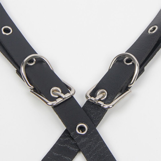 SUBBLIME - HARNESS WITH STRAPS AND CHAINDETAILS ONE SIZE SUBBLIME FETISH - 4