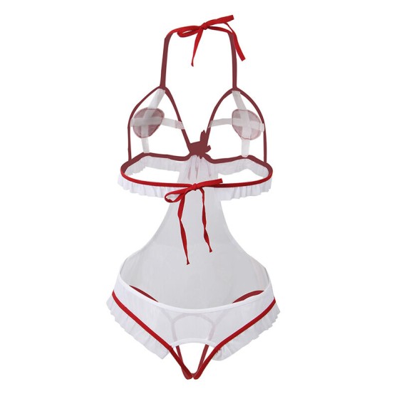 SUBBLIME - SEXY CROTCHLESS NURSE COSTUME S/M SUBBLIME COSTUMES - 5