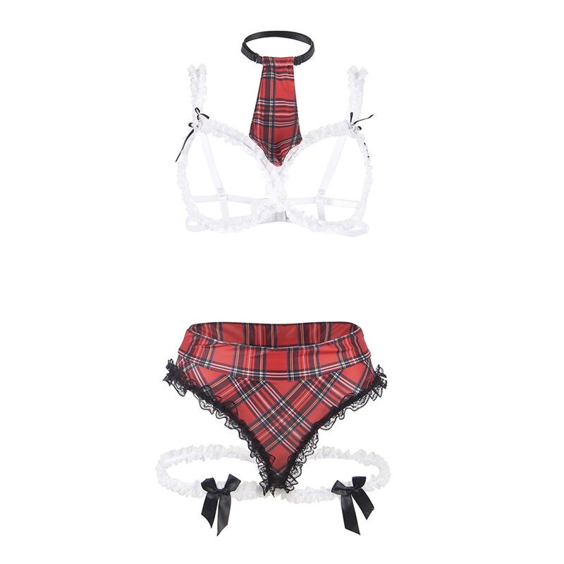 SUBBLIME - SEXY SCHOOLGIRL COSTUME WITH BRA S/M SUBBLIME COSTUMES - 4