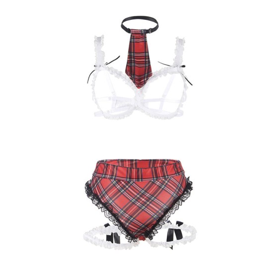 SUBBLIME - SEXY SCHOOLGIRL COSTUME WITH BRA S/M SUBBLIME COSTUMES - 5