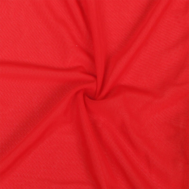 SUBBLIME - TRANSPARENT FABRIC ROBE WITH LACE DETAIL RED S/M SUBBLIME DRESSES - 10