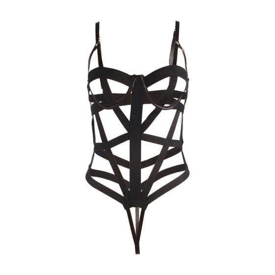 SUBBLIME - SEXY BODY WITH CUTOUTS BLACK L/XL SUBBLIME FETISH - 4