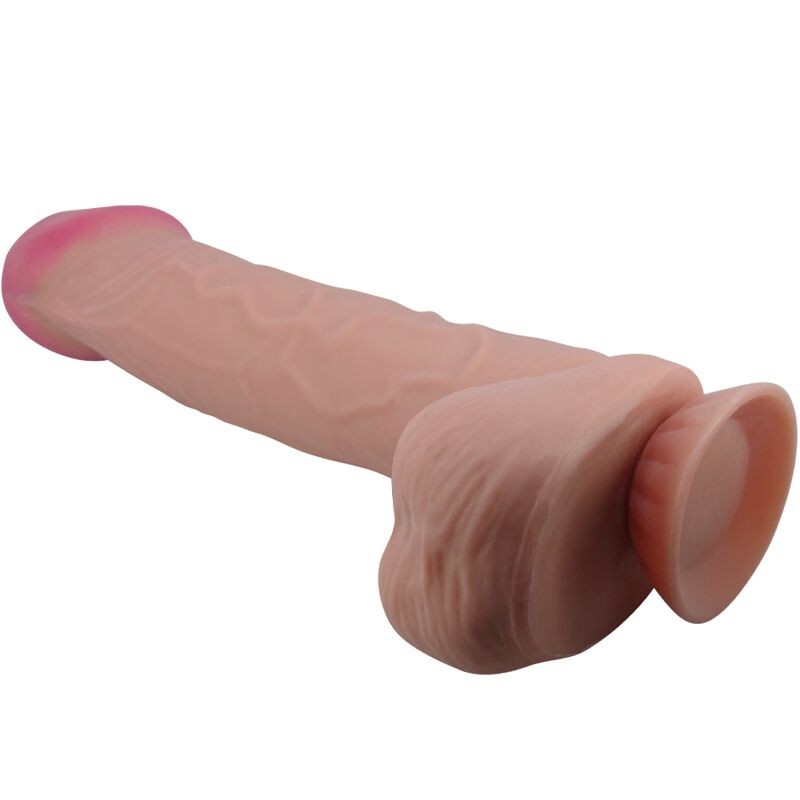 PRETTY LOVE - SLIDING SKIN SERIES REALISTIC DILDO WITH SLIDING SKIN SUCTION CUP BROWN 26 CM PRETTY LOVE HIGH GRADE - 2