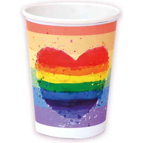 PRIDE - SET 8 LGBT FLAG CUPS PRIDE - 1