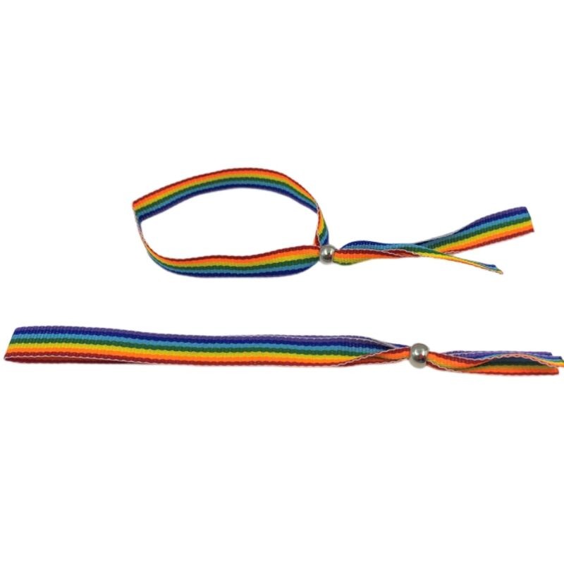 PRIDE - LGBT FLAG SILVER BALL BRACELET PRIDE - 1