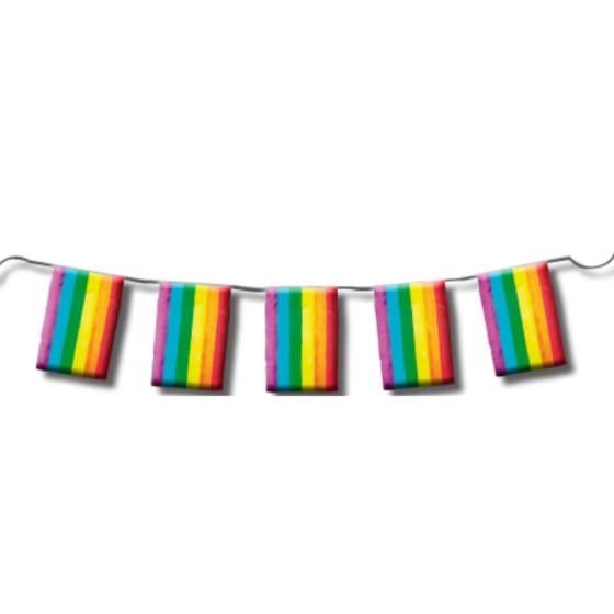 PRIDE - LGBT FLAG STRIP 10 METERS. PRIDE - 1