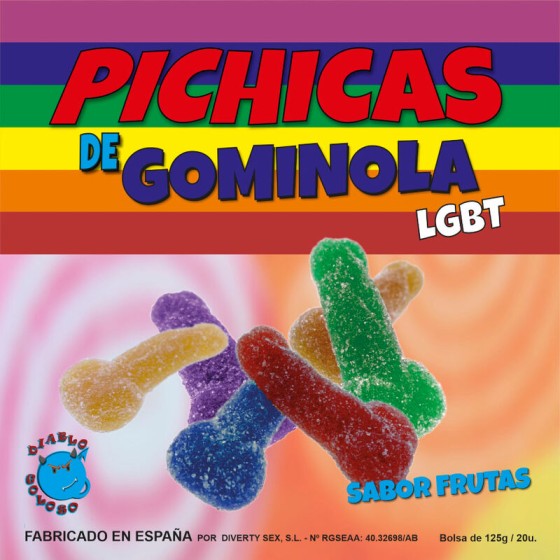PRIDE - GUMMY PENIS FRUITS WITH SUGAR LGBT