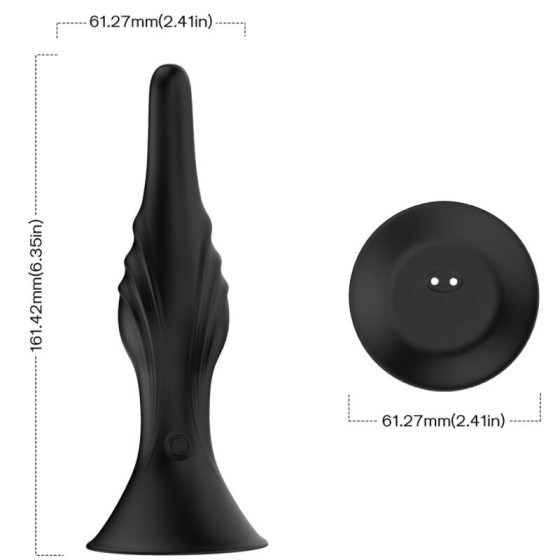 ARMONY - VIBRATOR & ANAL PLUG REMOTE CONTROL BLACK ARMONY FOR HIM - 3