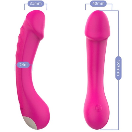 ARMONY - DILDO VIBRATOR G-SPOT SILICONE FUCHSIA ARMONY VIBRATORS - 3