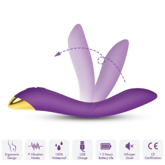 ARMONY - FLAMINGO VIBRATOR MULTIPOSITION PURPLE ARMONY VIBRATORS - 1