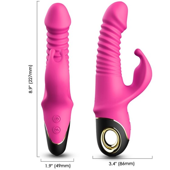 ARMONY - ZING DILDO VIBRATOR RABBIT FUCHSIA ARMONY VIBRATORS - 3