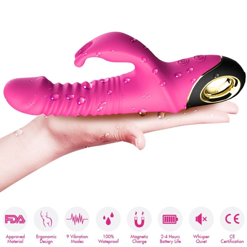 ARMONY - ZING DILDO VIBRATOR RABBIT FUCHSIA ARMONY VIBRATORS - 4