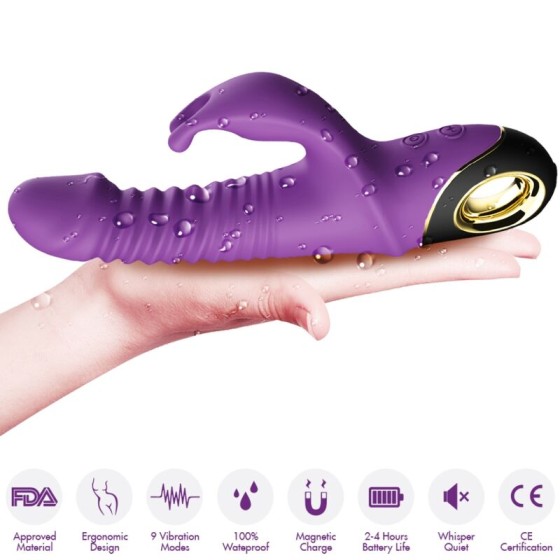 ARMONY - ZING DILDO VIBRATOR RABBIT PURPLE ARMONY VIBRATORS - 4