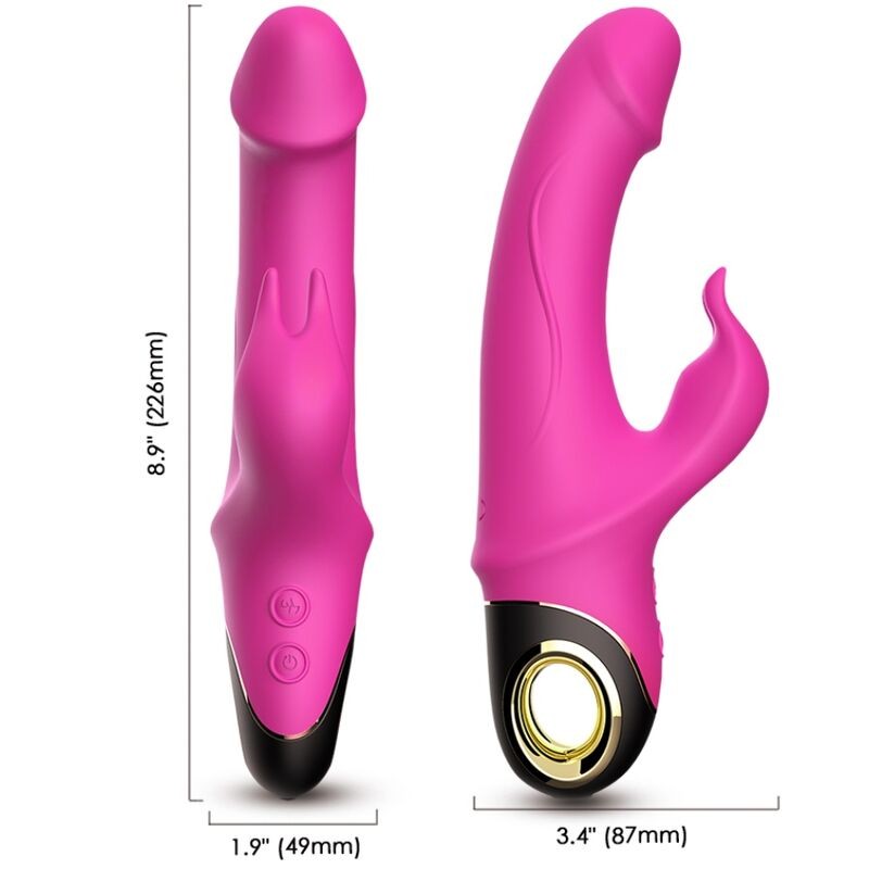 ARMONY - METEROR DILDO VIBRATOR RABBIT ROTATOR FUCHSIA ARMONY VIBRATORS - 1