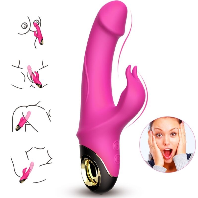 ARMONY - METEROR DILDO VIBRATOR RABBIT ROTATOR FUCHSIA ARMONY VIBRATORS - 2