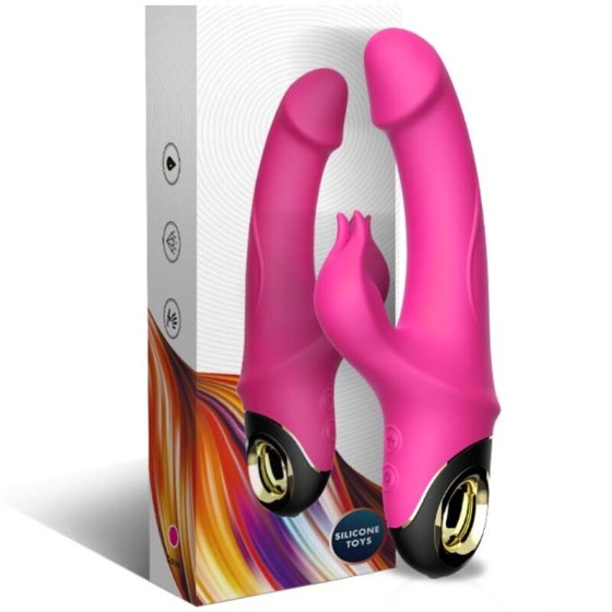 ARMONY - METEROR DILDO VIBRATOR RABBIT ROTATOR FUCHSIA ARMONY VIBRATORS - 5