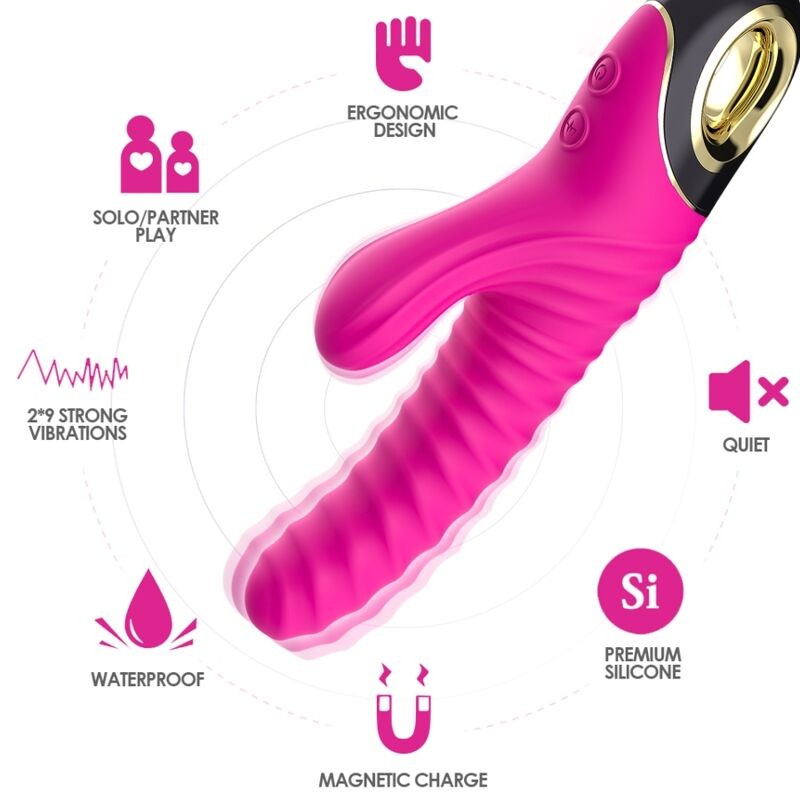 ARMONY - ETERNITY VIBRATOR SILICONE FUCHSIA ARMONY VIBRATORS - 3