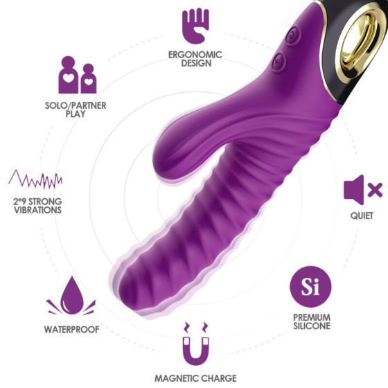 ARMONY - ETERNITY VIBRATOR SILICONE PURPLE ARMONY VIBRATORS - 3