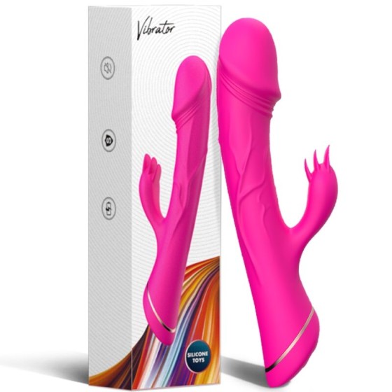 ARMONY - DILDO VIBRATOR RABBIT SILICONE FUCHSIA ARMONY VIBRATORS - 6