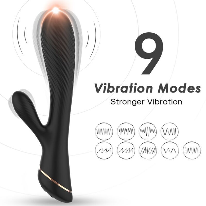 ARMONY - VIBRATOR RABBIT SILICONE BLACK ARMONY VIBRATORS - 1