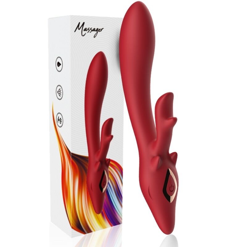 ARMONY - ELK VIBRATOR RABBIT CURVED RED ARMONY VIBRATORS - 5