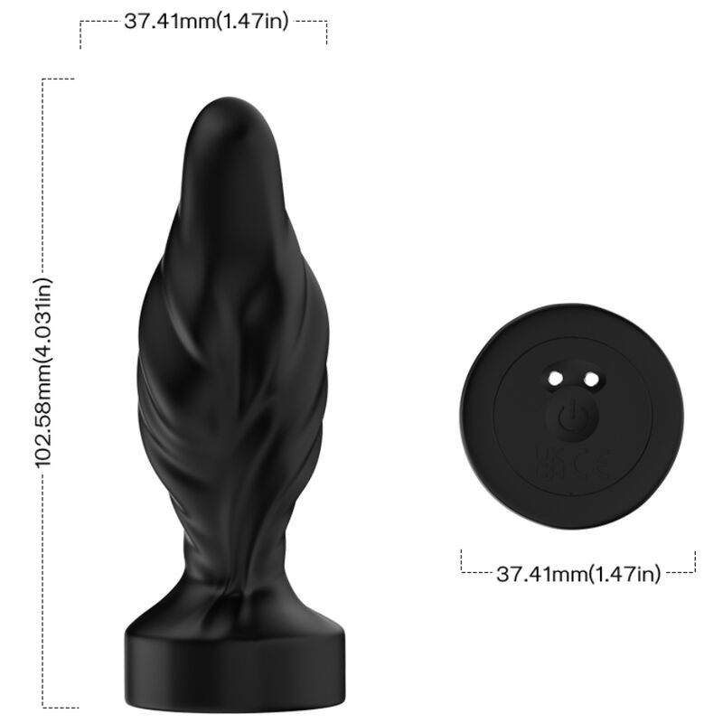 ARMONY - VIBRATOR & ANAL PLUG REMOTE CONTROL BLACK ARMONY FOR HIM - 4