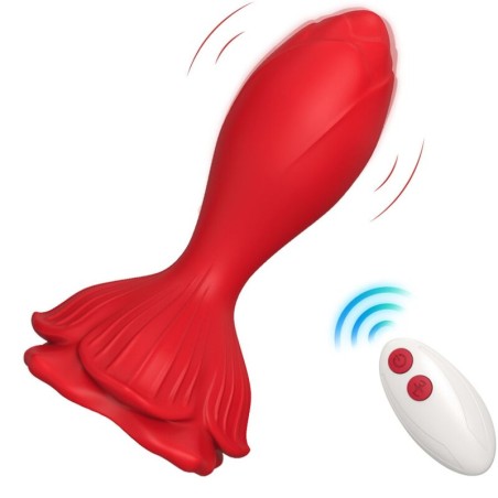 ARMONY - PINK VIBRATOR & ANAL PLUG SMALL REMOTE CONTROL RED