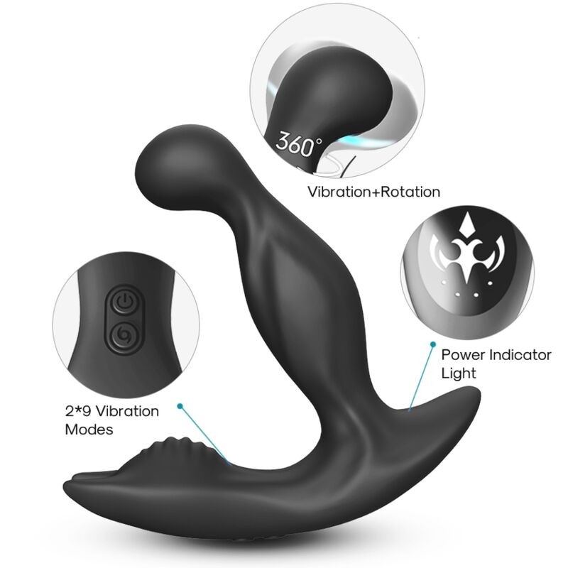 ARMONY - BAT KING VIBRATOR ANAL PROSTATE ROTATOR REMOTE CONTROL BLACK ARMONY FOR HIM - 2