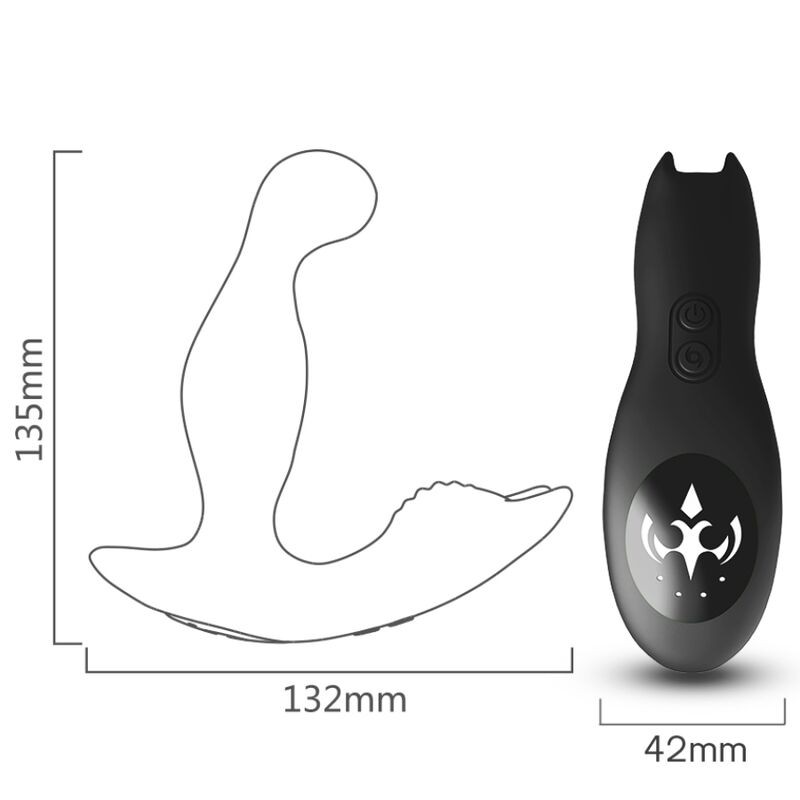 ARMONY - BAT KING VIBRATOR ANAL PROSTATE ROTATOR REMOTE CONTROL BLACK ARMONY FOR HIM - 3