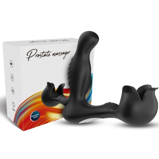 ARMONY - SURROUND VIBRATOR ANAL & STIMULATOR TESTICULOS REMOTE CONTROL BLACK ARMONY FOR HIM - 4