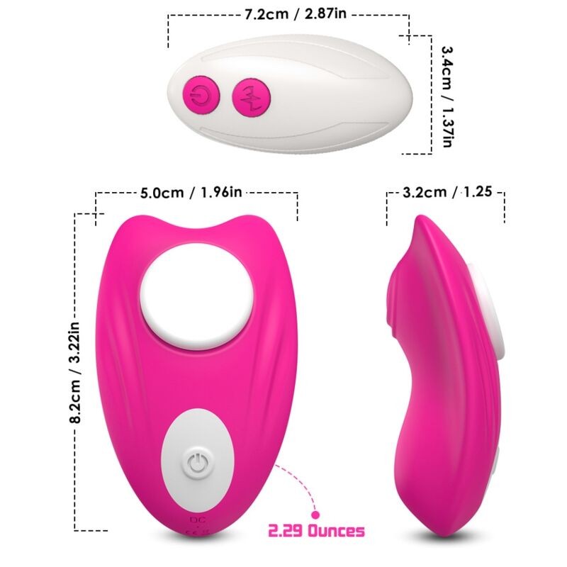 ARMONY - BUTTERFLY WEARABLE PANTIES VIBRATOR REMOTE CONTROL PINK ARMONY WEARABLES - 2