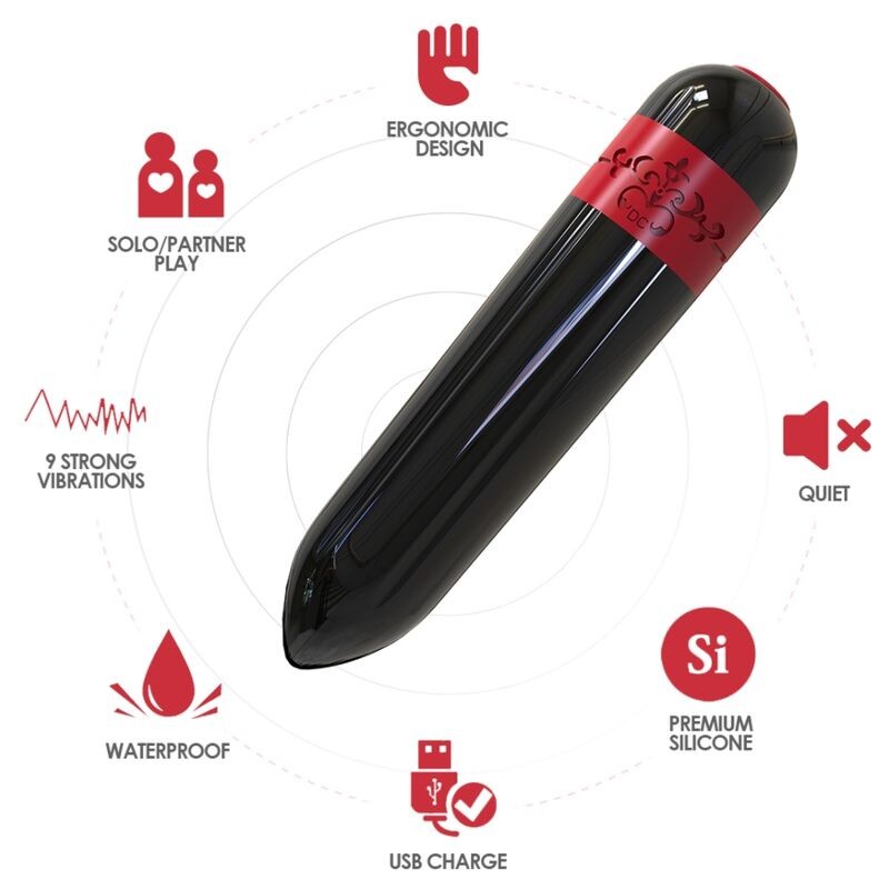 ARMONY - ROCKET VIBRATOR BULLET BLACK ARMONY STIMULATORS - 2