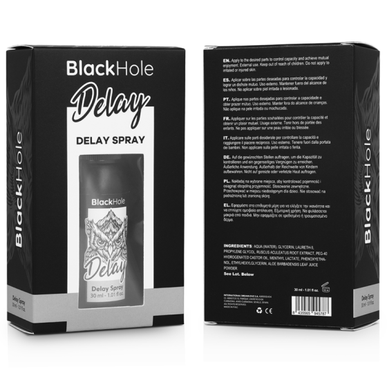 BLACK HOLE - DELAY SPRAY WATER BASED 30 ML BLACK HOLE - 7