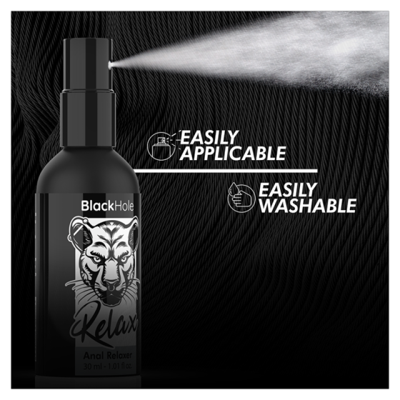 BLACK HOLE - ANAL RELAXER SPRAY WATER BASED 30 ML BLACK HOLE - 3