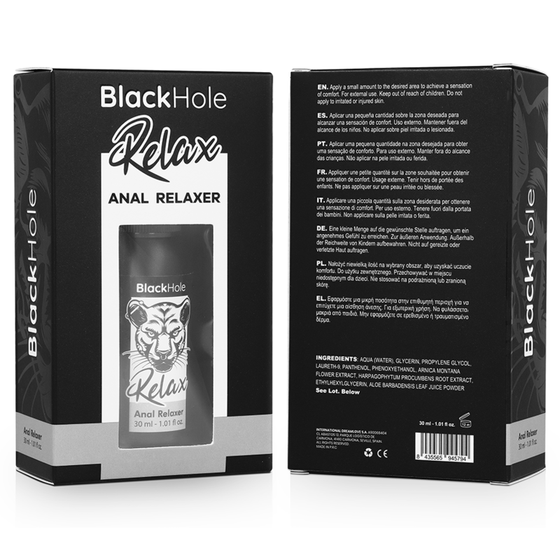 BLACK HOLE - ANAL RELAXER SPRAY WATER BASED 30 ML BLACK HOLE - 7