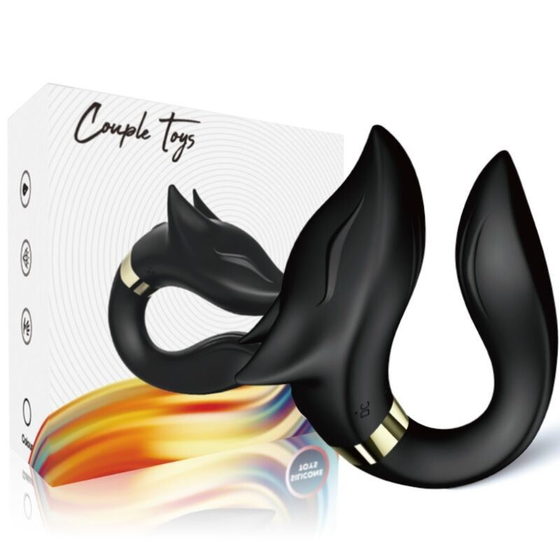 ARMONY - FOX VIBRATOR FOR COUPLES REMOTE CONTROL BLACK ARMONY FOR COUPLES - 4