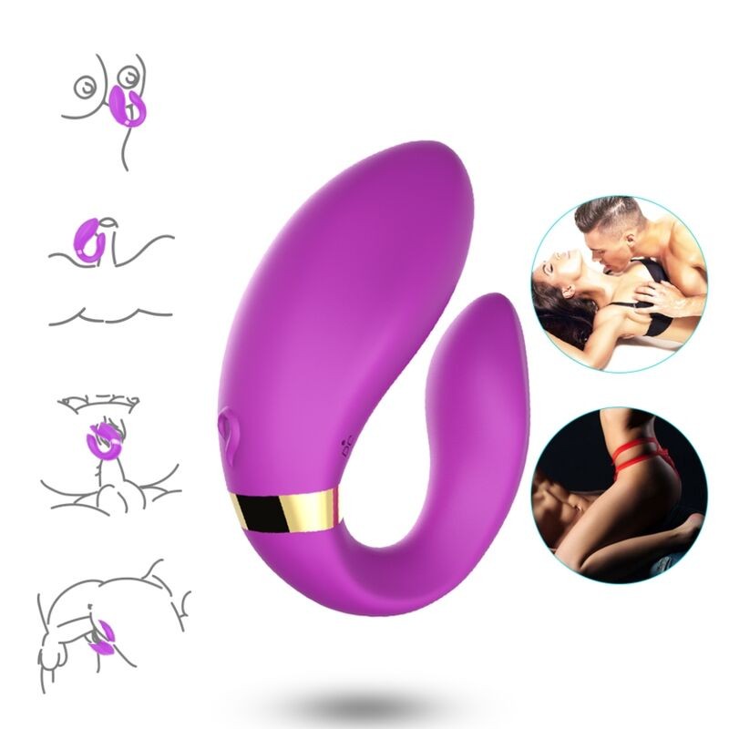 ARMONY - CRESCENT VIBRATOR FOR COUPLES REMOTE CONTROL PURPLE ARMONY FOR COUPLES - 2