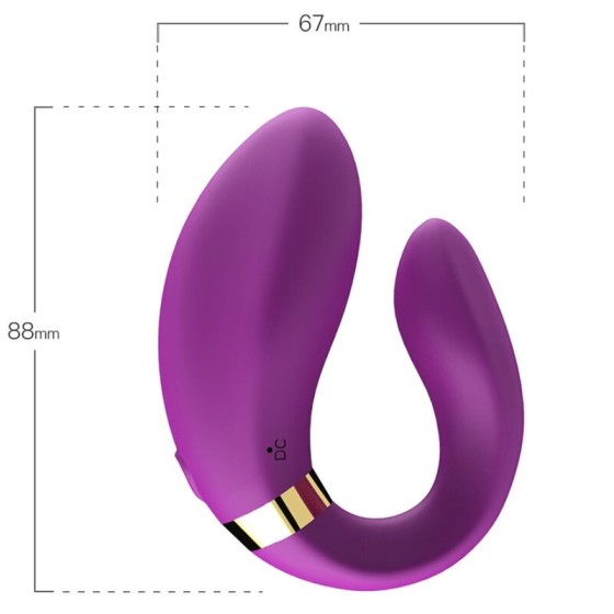 ARMONY - CRESCENT VIBRATOR FOR COUPLES REMOTE CONTROL PURPLE ARMONY FOR COUPLES - 3
