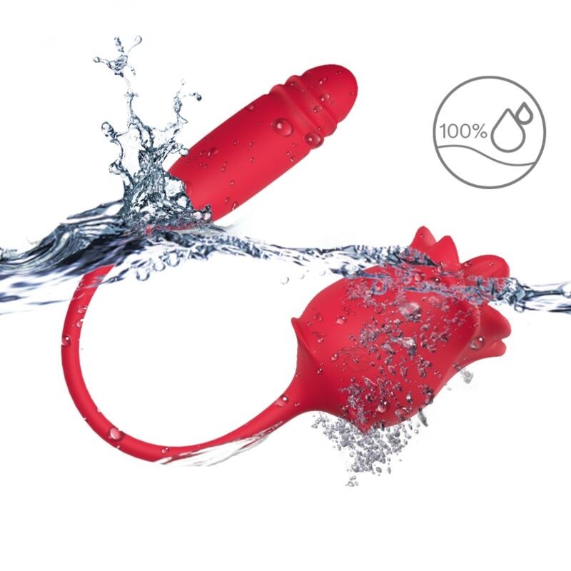 ARMONY - ROSE 3 IN 1, STIMULATOR, SUCTION AND UP&DOWN WITH RED TAIL ARMONY STIMULATORS - 3