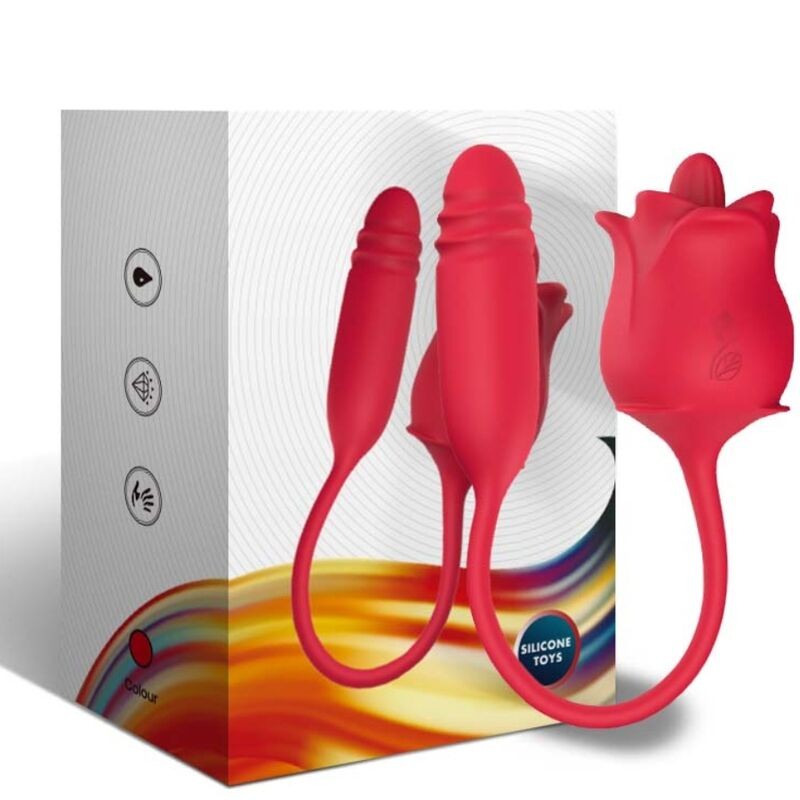 ARMONY - ROSE 3 IN 1, STIMULATOR, SUCTION AND UP&DOWN WITH RED TAIL ARMONY STIMULATORS - 5