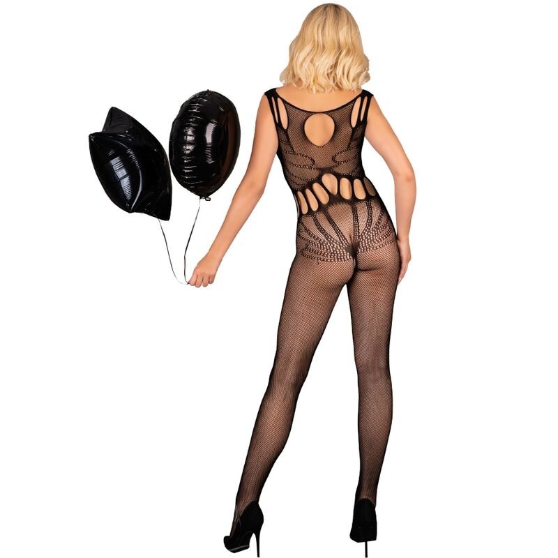 LIVCO CORSETTI FASHION - AMAHIL BODYSTOCKING CROTCHLESS BLACK ONE SIZE LIVCO CORSETTI BODYSTOCKINGS - 2