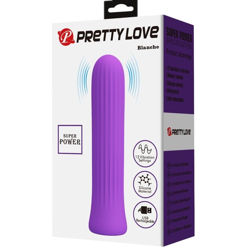 PRETTY LOVE - BLANCHE LILAC STIMULATOR VIBRATOR PRETTY LOVE HIGH GRADE - 8