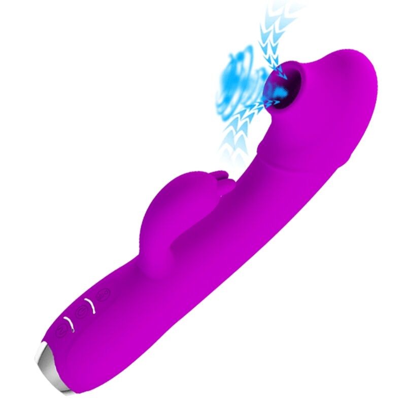 PRETTY LOVE - REGINA RECHARGEABLE VIBRATOR-SUCKER PURPLE PRETTY LOVE C-TYPE - 2