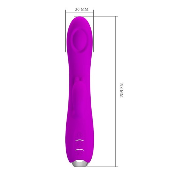 PRETTY LOVE - REGINA RECHARGEABLE VIBRATOR-SUCKER PURPLE PRETTY LOVE C-TYPE - 9