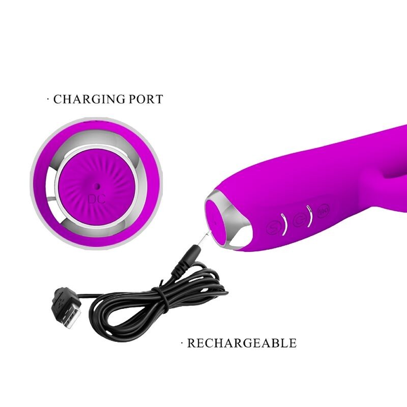 PRETTY LOVE - REGINA RECHARGEABLE VIBRATOR-SUCKER PURPLE PRETTY LOVE C-TYPE - 11